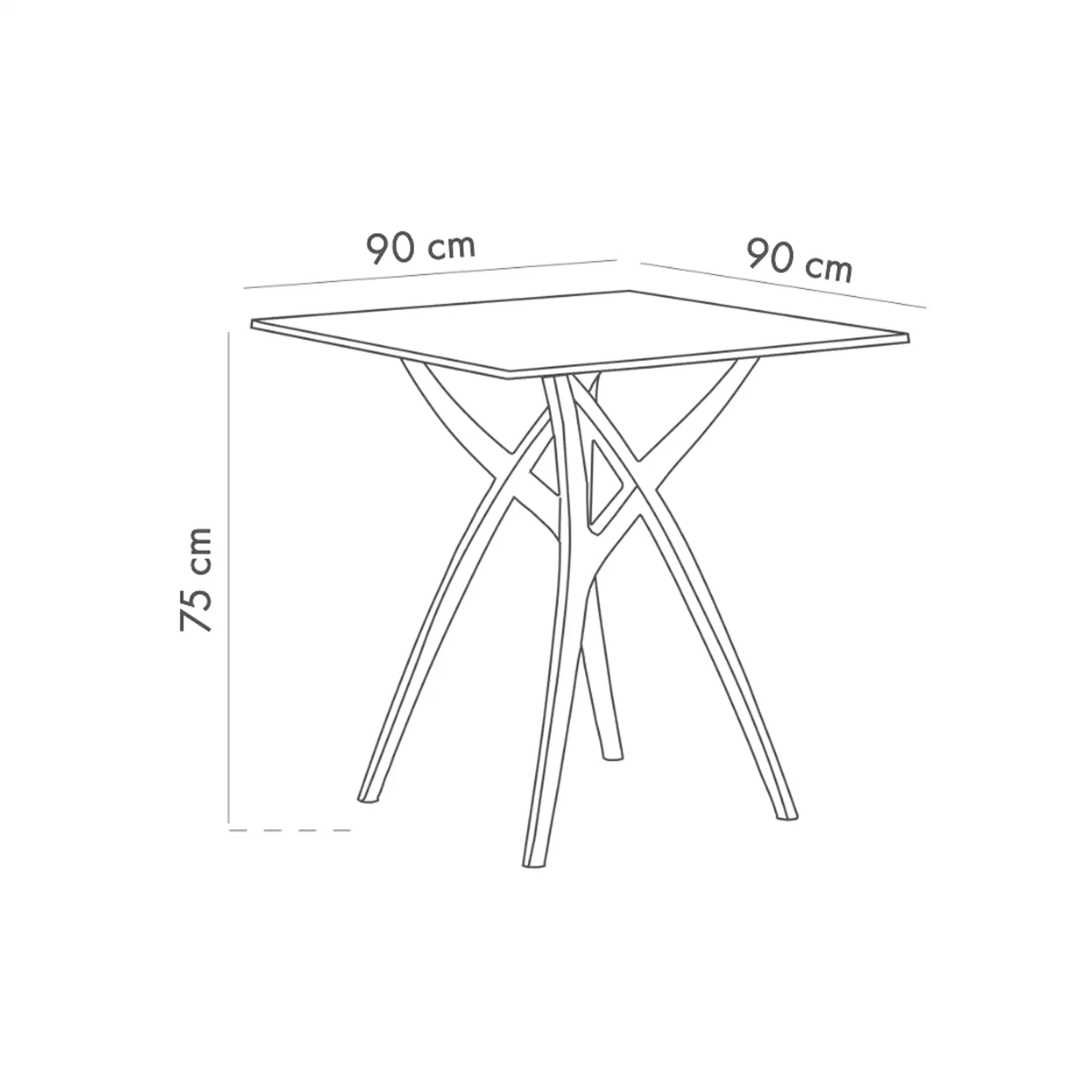 Table IVY-L | 90x90 cm Table IVY-L | 90x90 cm - Image 2